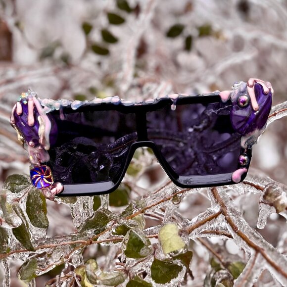 Oversized UFO Galaxy Sunglasses by Drip Creations main image 6